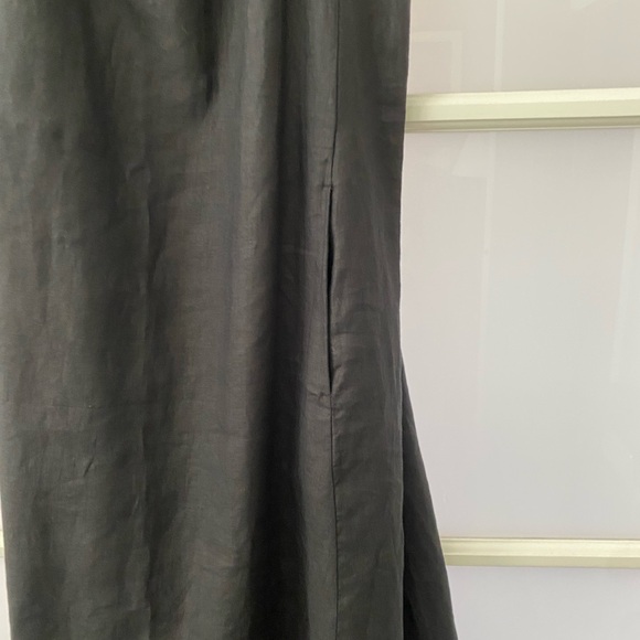 Eileen Fisher NWT Linen Dress with front slash pockets - Picture 3 of 8